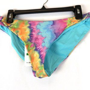 Becca Women's Reagan Tie Dye Hipster Bikini Bottom Multi Large